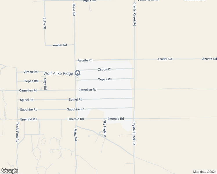 map of restaurants, bars, coffee shops, grocery stores, and more near 32720 Carnelian Road in Lucerne Valley