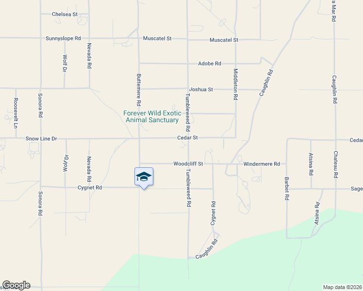 map of restaurants, bars, coffee shops, grocery stores, and more near 8482 Tumbleweed Road in Phelan