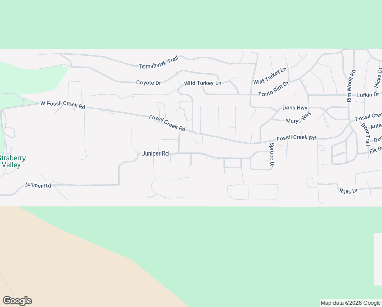 map of restaurants, bars, coffee shops, grocery stores, and more near 9287 Juniper Road in Strawberry