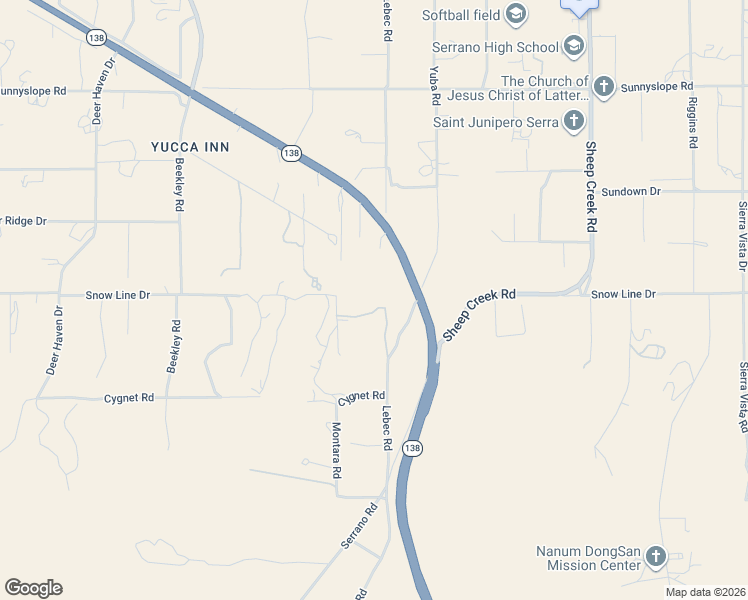 map of restaurants, bars, coffee shops, grocery stores, and more near 8477 Malpaso Road in Pinon Hills