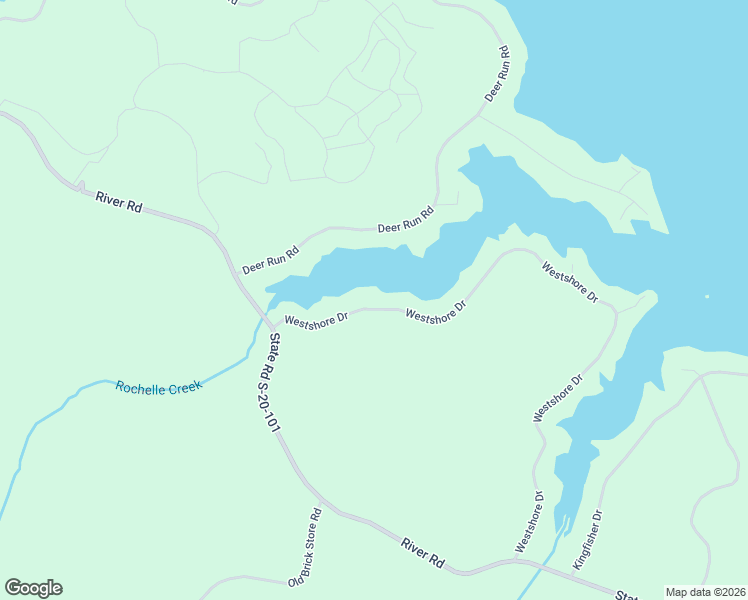 map of restaurants, bars, coffee shops, grocery stores, and more near 608 Westshore Drive in Ridgeway