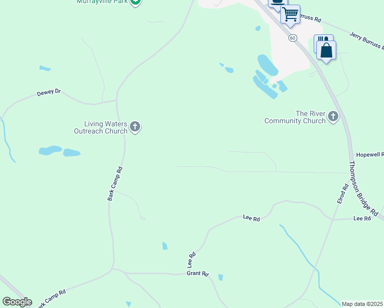 map of restaurants, bars, coffee shops, grocery stores, and more near 5102 Bird Road in Gainesville
