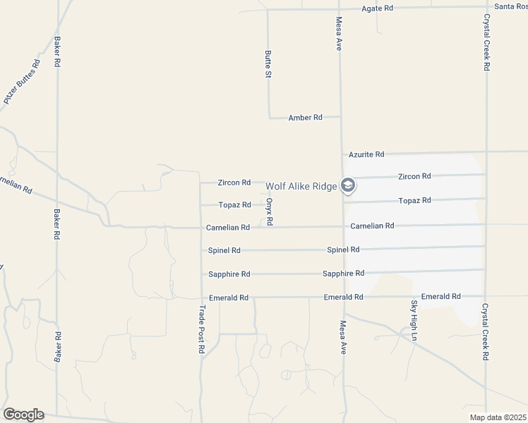 map of restaurants, bars, coffee shops, grocery stores, and more near 8346 Onyx Road in Lucerne Valley