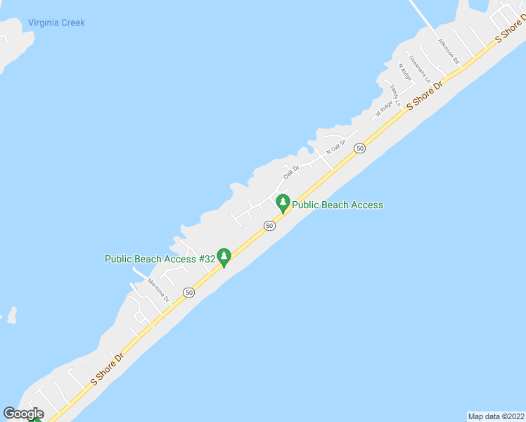 map of restaurants, bars, coffee shops, grocery stores, and more near 5 Shell Court in Holly Ridge