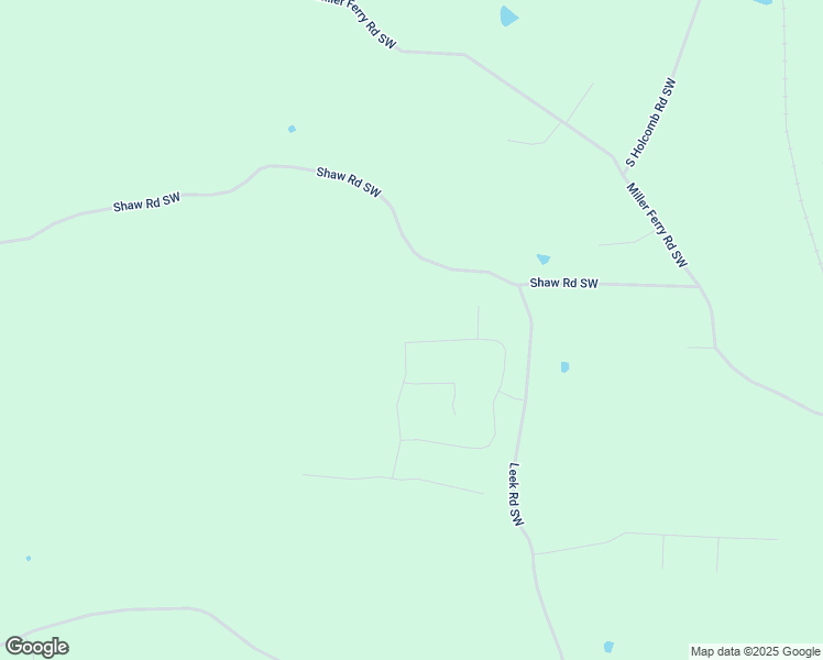 map of restaurants, bars, coffee shops, grocery stores, and more near 365 Riverboat Drive in Adairsville