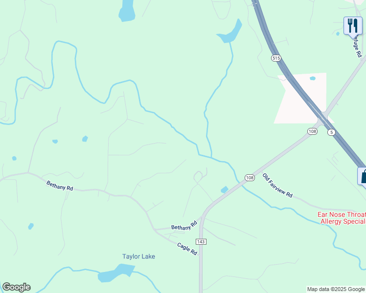 map of restaurants, bars, coffee shops, grocery stores, and more near 351 Danburg Court in Jasper