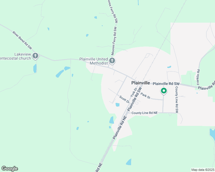 map of restaurants, bars, coffee shops, grocery stores, and more near 216 Hammond Drive Southwest in Plainville
