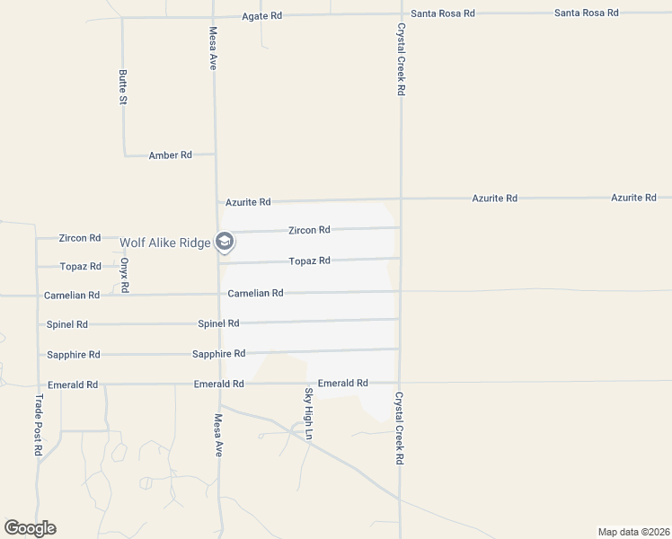 map of restaurants, bars, coffee shops, grocery stores, and more near 32779 Topaz Road in Lucerne Valley