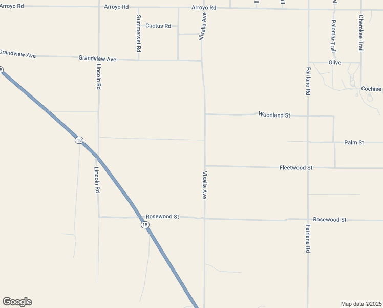 map of restaurants, bars, coffee shops, grocery stores, and more near 800 Visalia Avenue in Lucerne Valley