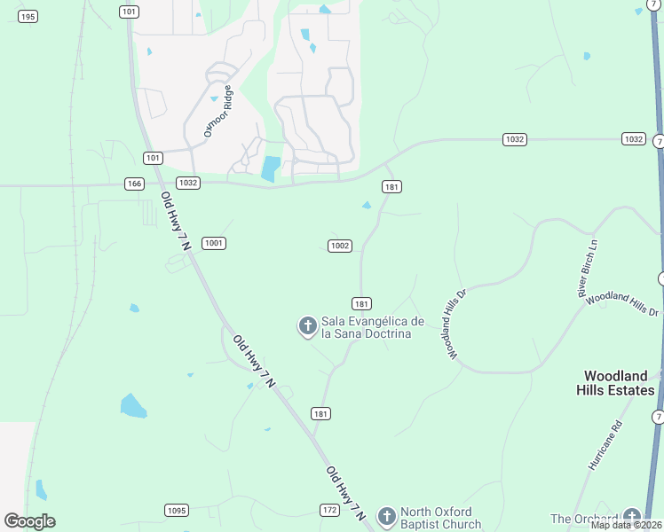 map of restaurants, bars, coffee shops, grocery stores, and more near 2 County Road 1002 in Oxford