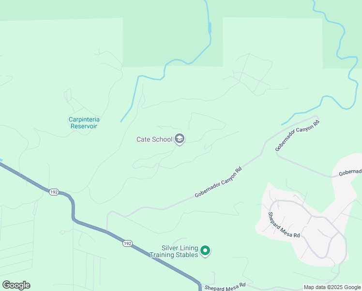 map of restaurants, bars, coffee shops, grocery stores, and more near 1960 Cate Mesa Road in Carpinteria