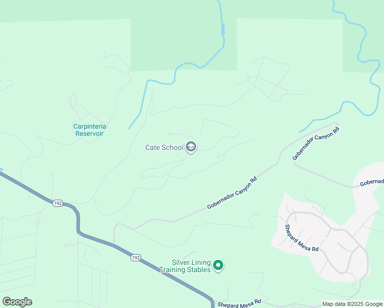 map of restaurants, bars, coffee shops, grocery stores, and more near 1960 Cate Mesa Road in Carpinteria