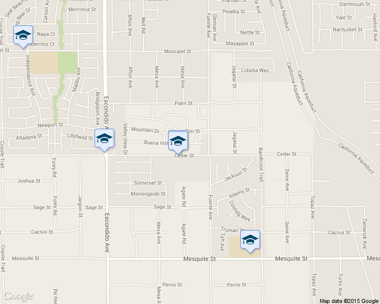 map of restaurants, bars, coffee shops, grocery stores, and more near 13620 Cedar Street in Hesperia
