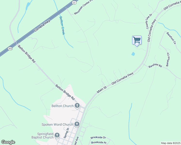 map of restaurants, bars, coffee shops, grocery stores, and more near 5518 Mountain View Parkway in Lula
