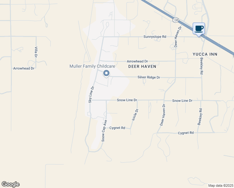 map of restaurants, bars, coffee shops, grocery stores, and more near 2760 Snow Line Drive in Pinon Hills