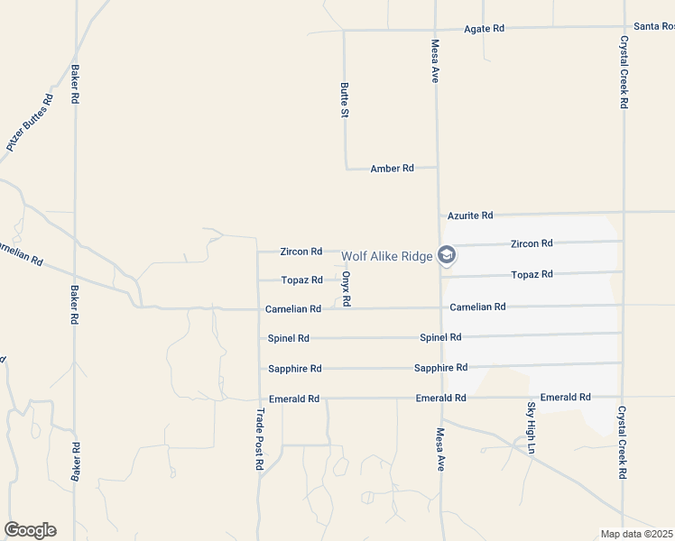 map of restaurants, bars, coffee shops, grocery stores, and more near 32290 Topaz Road in Lucerne Valley