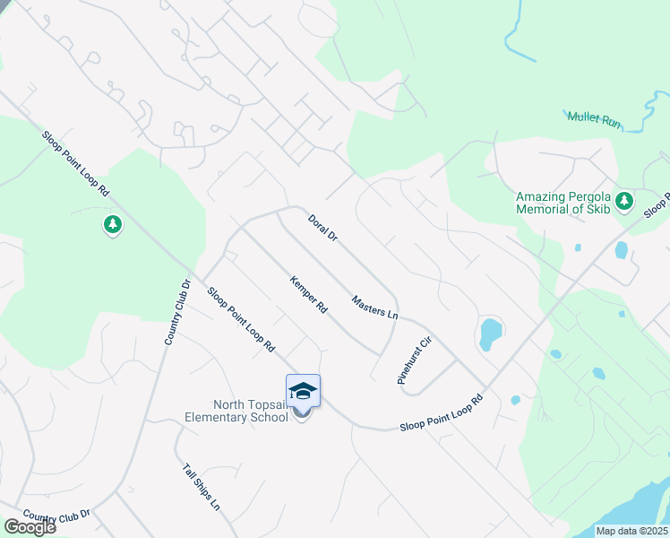 map of restaurants, bars, coffee shops, grocery stores, and more near 240 Doral Drive in Hampstead