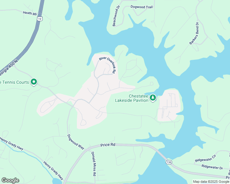 map of restaurants, bars, coffee shops, grocery stores, and more near 162 River Sound Lane in Dawsonville
