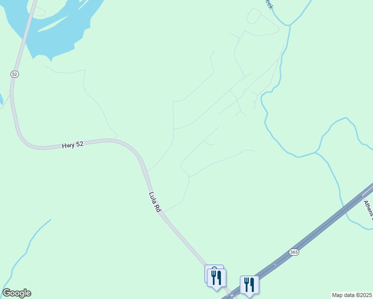 map of restaurants, bars, coffee shops, grocery stores, and more near 6335 River Plantation Drive in Lula