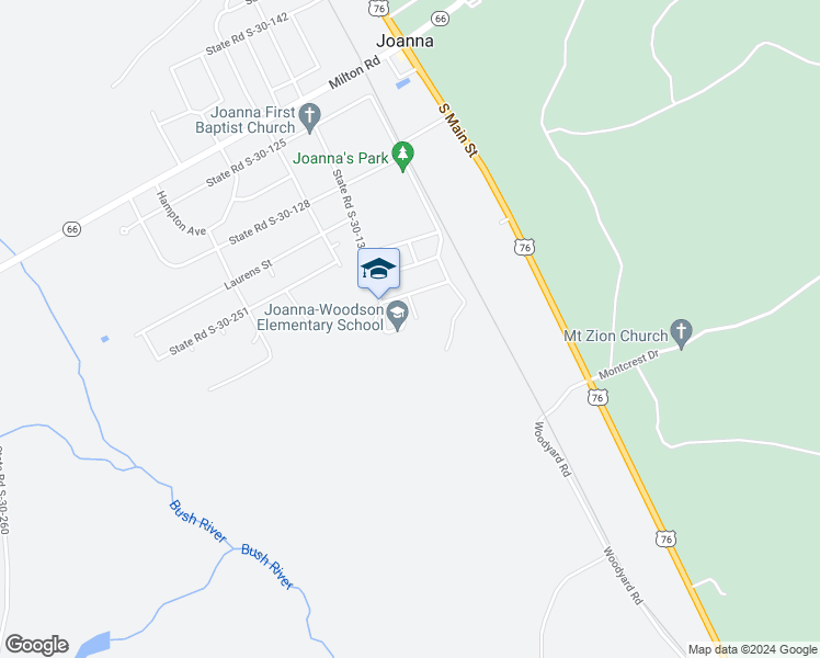 map of restaurants, bars, coffee shops, grocery stores, and more near 510 South Ellis Street in Joanna