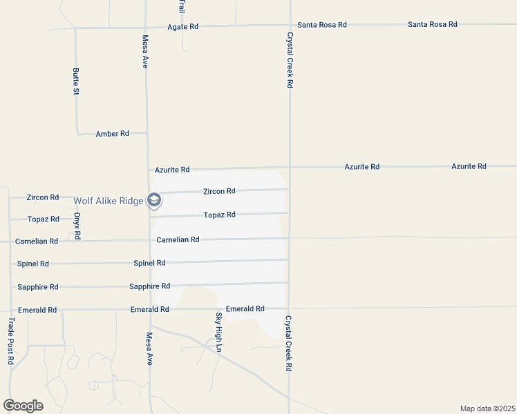 map of restaurants, bars, coffee shops, grocery stores, and more near 32816 Topaz Road in Lucerne Valley