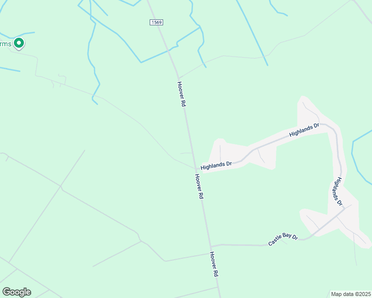 map of restaurants, bars, coffee shops, grocery stores, and more near 2463 Hoover Road in Hampstead