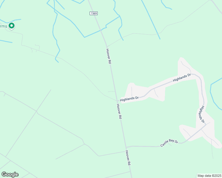 map of restaurants, bars, coffee shops, grocery stores, and more near 2463 Hoover Road in Hampstead