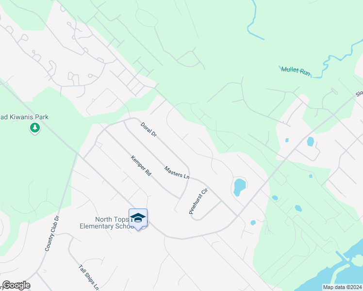 map of restaurants, bars, coffee shops, grocery stores, and more near 505 West Craftsman Way in Hampstead