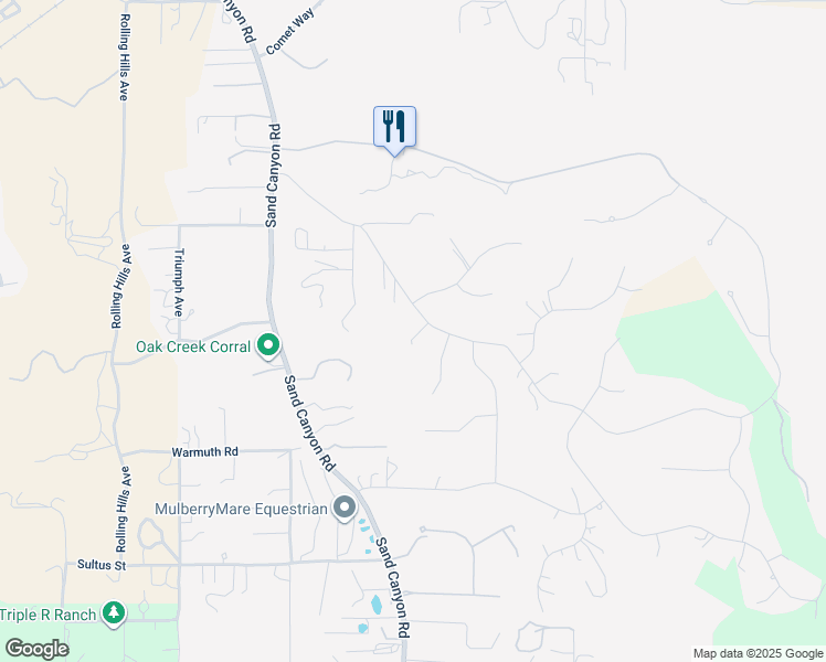 map of restaurants, bars, coffee shops, grocery stores, and more near 15932 Live Oak Springs Canyon Road in Santa Clarita