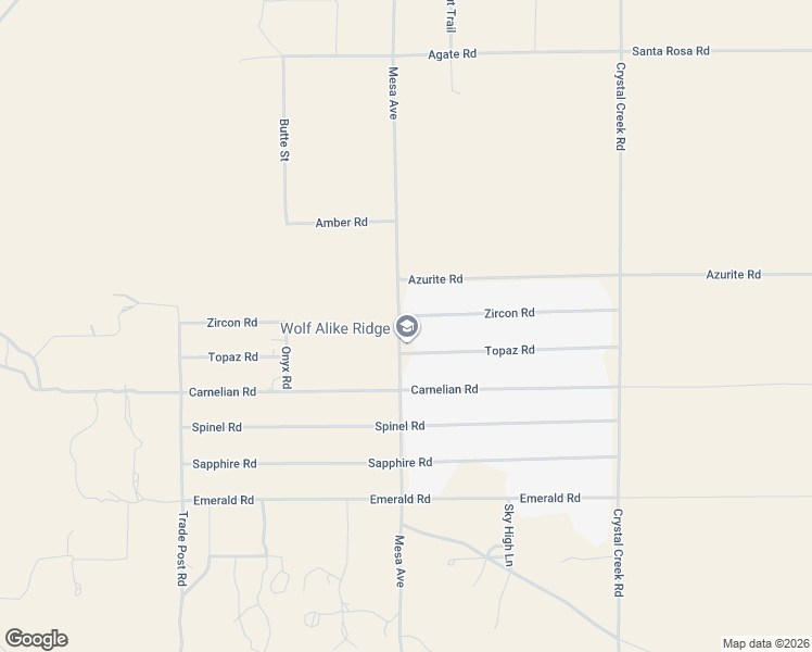 map of restaurants, bars, coffee shops, grocery stores, and more near 32522 Topaz Road in Lucerne Valley