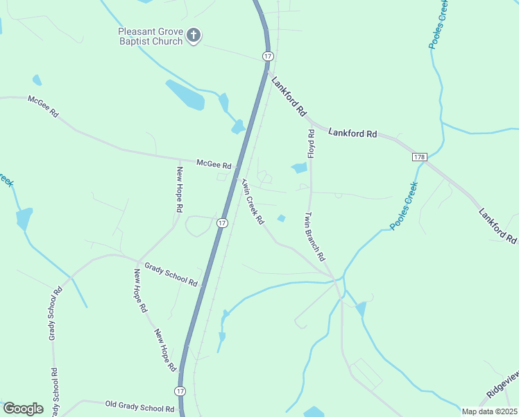 map of restaurants, bars, coffee shops, grocery stores, and more near 57 Caylei Lane in Lavonia