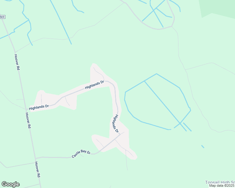 map of restaurants, bars, coffee shops, grocery stores, and more near 817 Highlands Drive in Hampstead