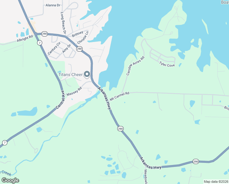 map of restaurants, bars, coffee shops, grocery stores, and more near 126 Mount Carmel Road in Hot Springs