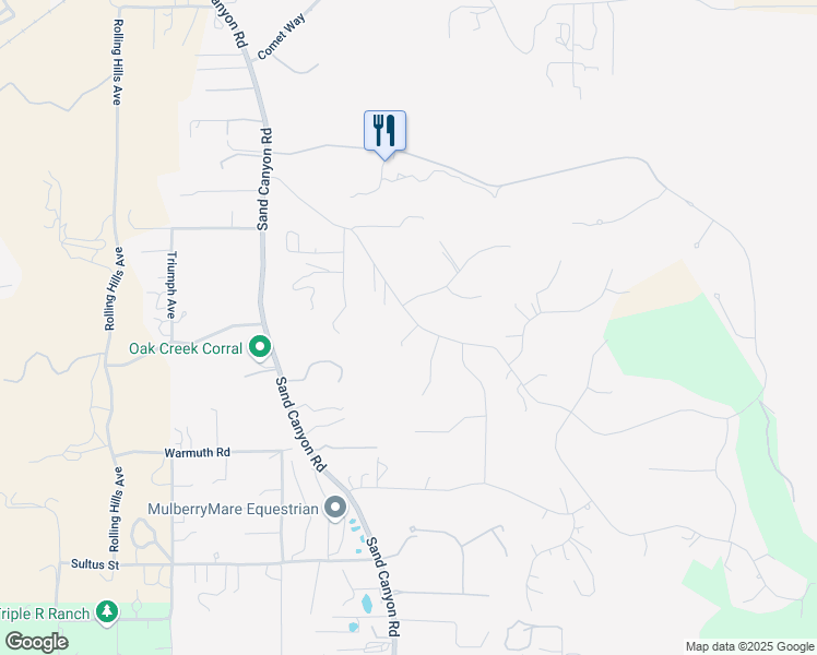 map of restaurants, bars, coffee shops, grocery stores, and more near 15932 Live Oak Springs Canyon Road in Los Angeles County