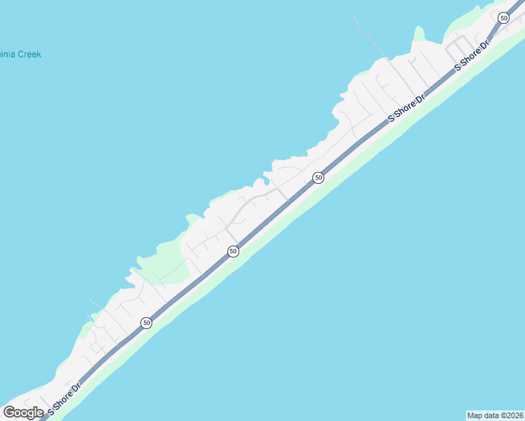 map of restaurants, bars, coffee shops, grocery stores, and more near 1925 South Shore Drive in Surf City