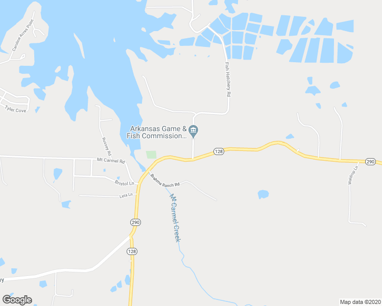 map of restaurants, bars, coffee shops, grocery stores, and more near 187 Fish Hatchery Road in Hot Springs