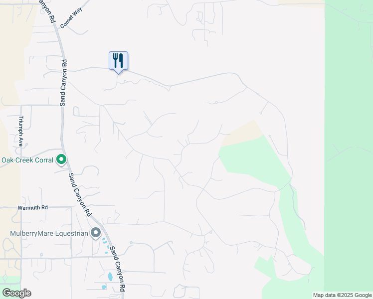 map of restaurants, bars, coffee shops, grocery stores, and more near 15629 Bronco Drive in Santa Clarita