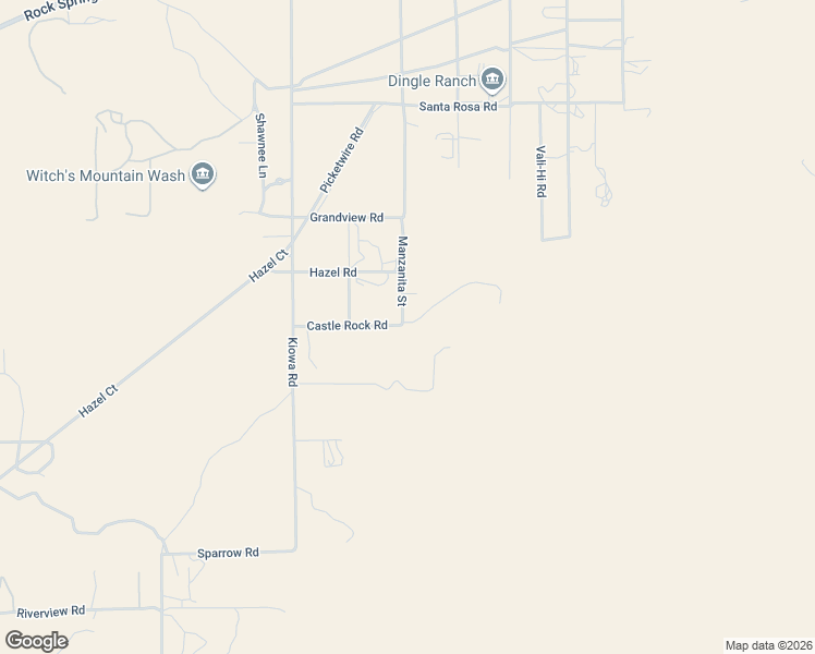 map of restaurants, bars, coffee shops, grocery stores, and more near 8401-8455 Manzanita Street in Apple Valley