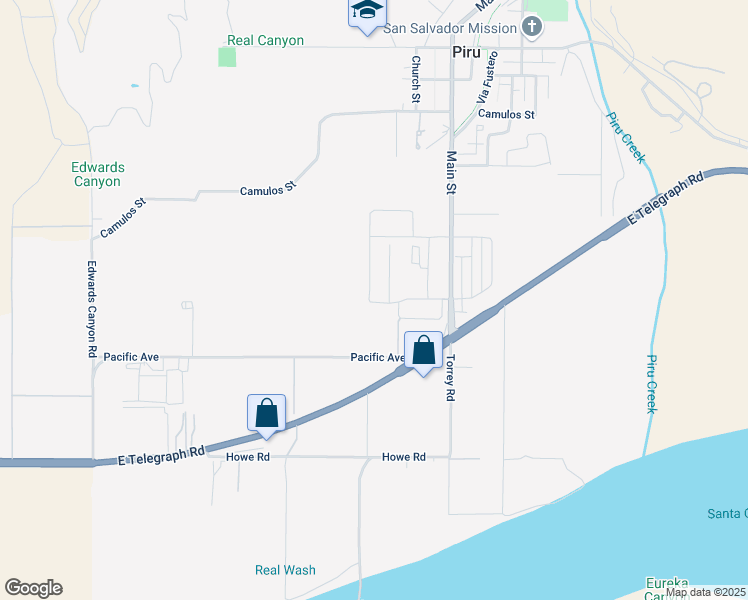 map of restaurants, bars, coffee shops, grocery stores, and more near 3849 Pacific Avenue in Fillmore