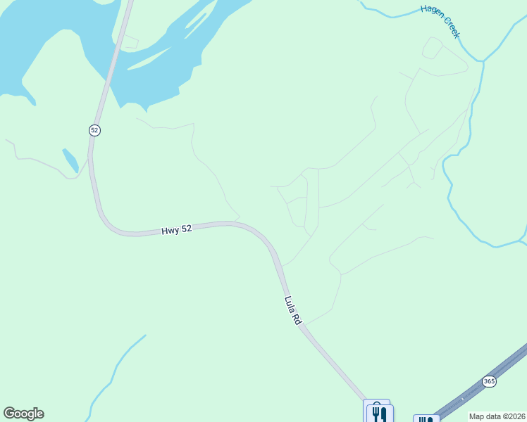 map of restaurants, bars, coffee shops, grocery stores, and more near 6354 Lula Road in Lula