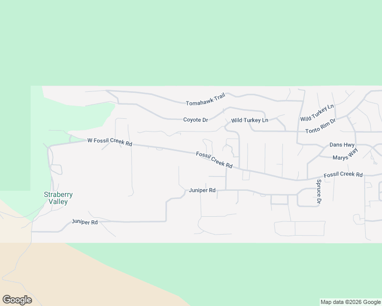 map of restaurants, bars, coffee shops, grocery stores, and more near A3 North Fossil Creek Lane in Pine