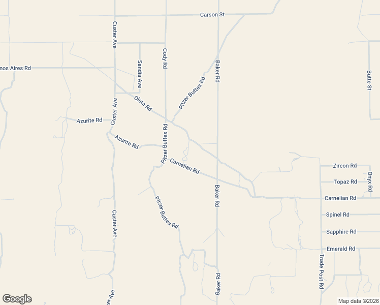 map of restaurants, bars, coffee shops, grocery stores, and more near 31633 Azurite Road in Lucerne Valley