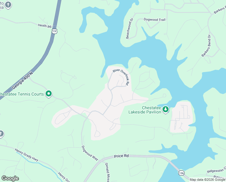 map of restaurants, bars, coffee shops, grocery stores, and more near 230 River Overlook Road in Dawsonville