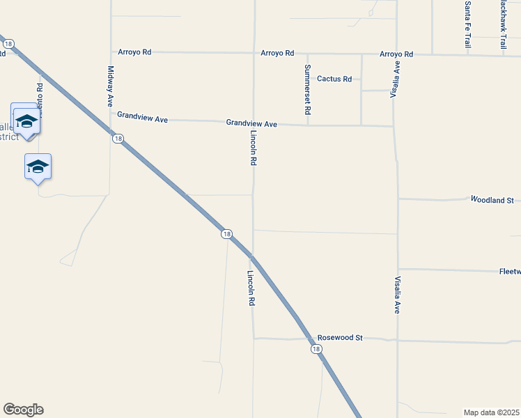 map of restaurants, bars, coffee shops, grocery stores, and more near 35325 Woodland Street in Lucerne Valley