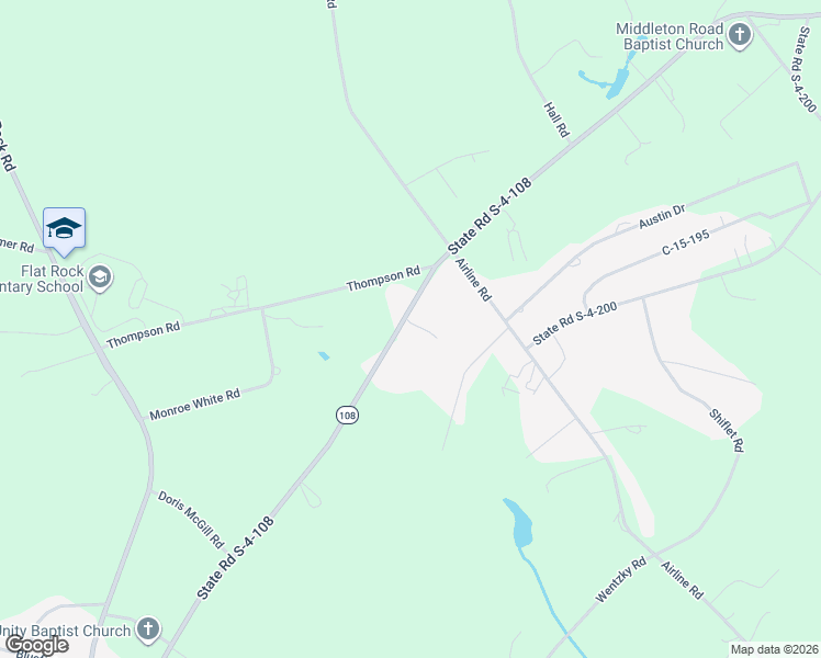 map of restaurants, bars, coffee shops, grocery stores, and more near 2401 State Road S-4-108 in Anderson