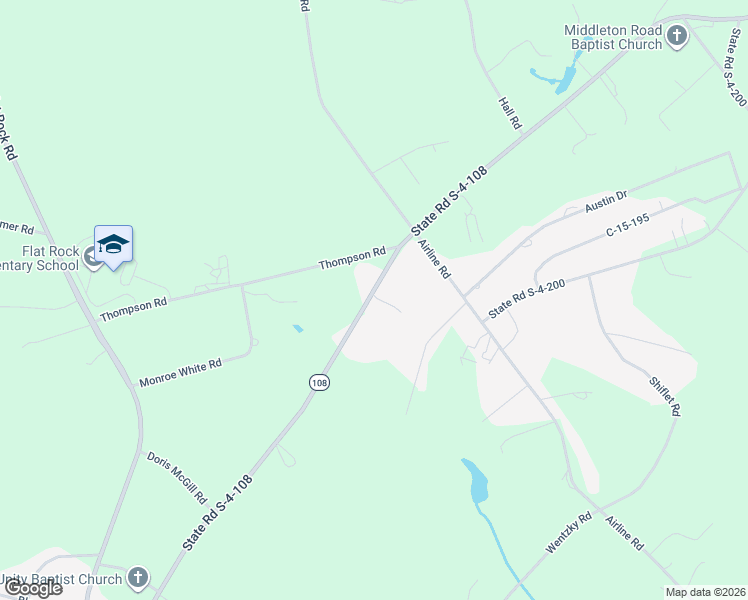 map of restaurants, bars, coffee shops, grocery stores, and more near 2401 State Road S-4-108 in Anderson