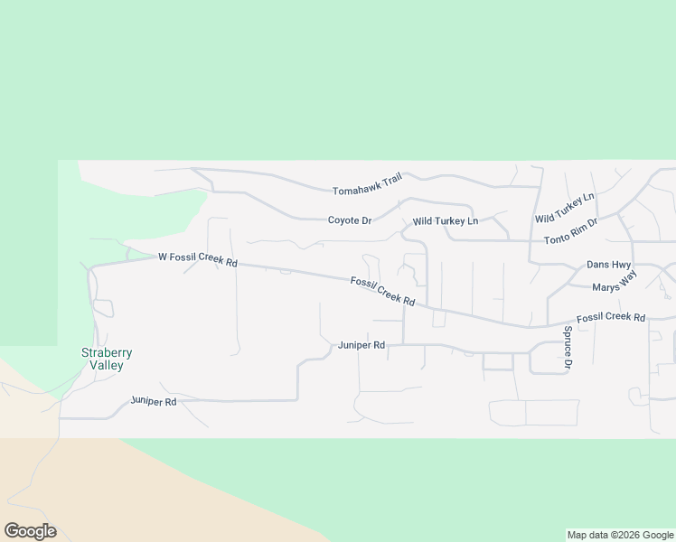 map of restaurants, bars, coffee shops, grocery stores, and more near A3 North Fossil Creek Lane in Pine