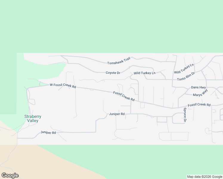 map of restaurants, bars, coffee shops, grocery stores, and more near A3 North Fossil Creek Lane in Pine