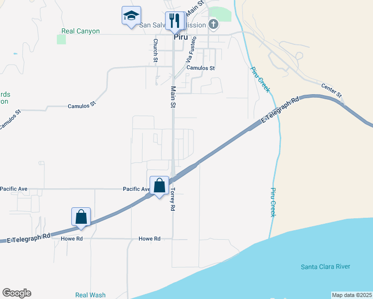map of restaurants, bars, coffee shops, grocery stores, and more near 4042 Aurora Way in Fillmore