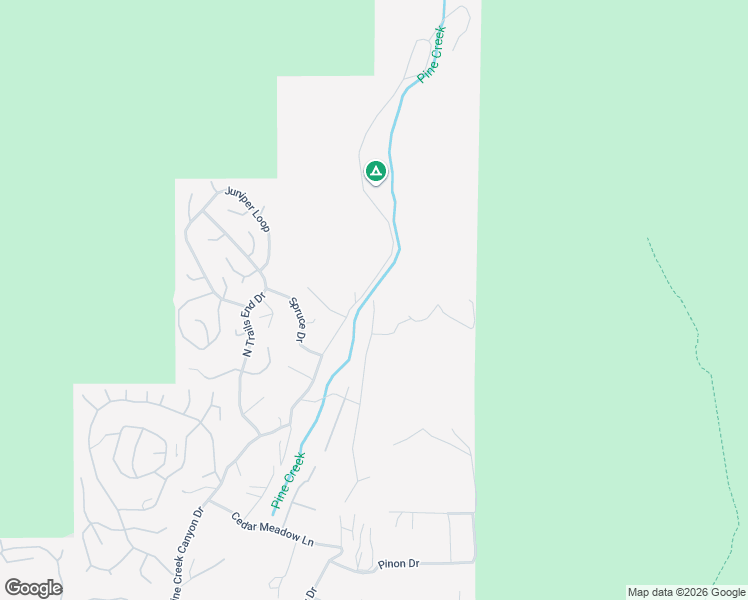 map of restaurants, bars, coffee shops, grocery stores, and more near 5125 Walnut Drive in Pine
